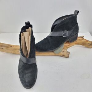 Ugg black short booties. Black suede